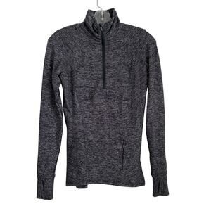 Lululemon Race Your Pace Rulu Half Zip, Dark Gray Heather, Women’s 4